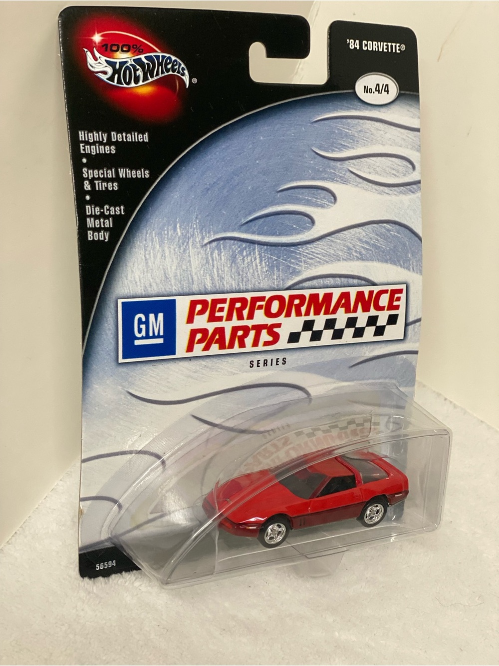 Hot Wheels 100% GM Performance Parts4/4 Red 1984 Chevy Corvette New in Package